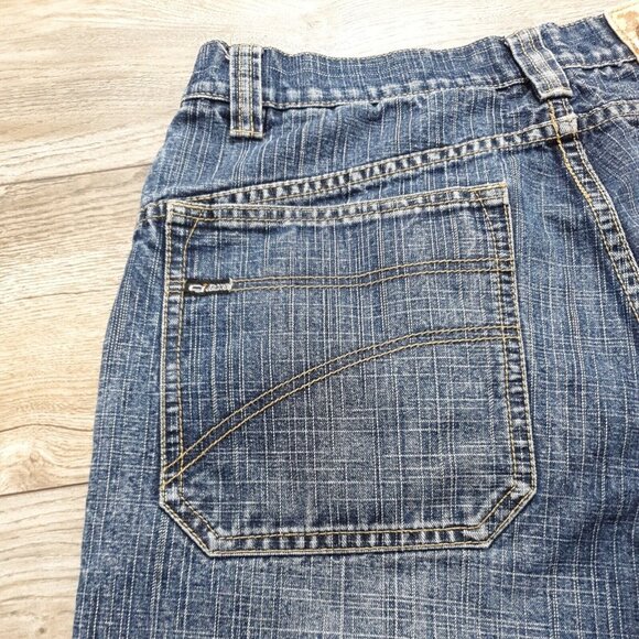 CJ Mens Jeans 36 Waist (ALTERED To 26 Inseam) Denim Medium Wash Wide Leg Blue - Picture 10 of 11